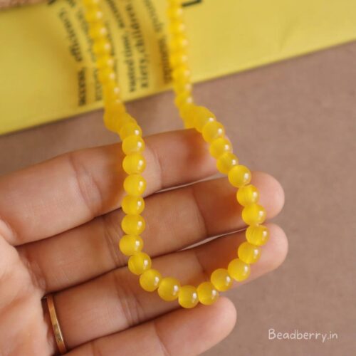 Yellow Glass Beads