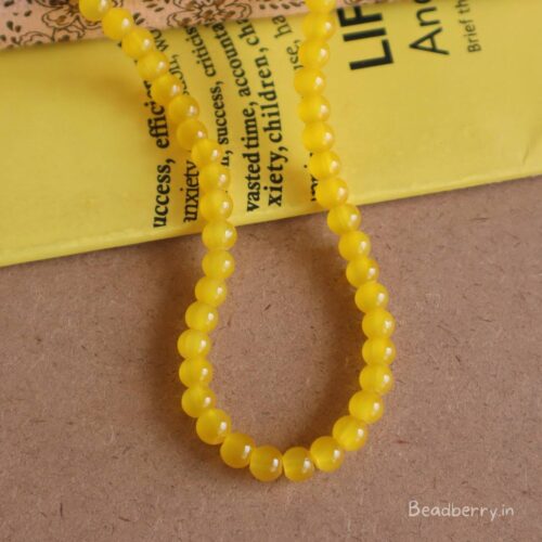 Yellow Glass Beads