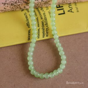 Pastel Green Glass Beads