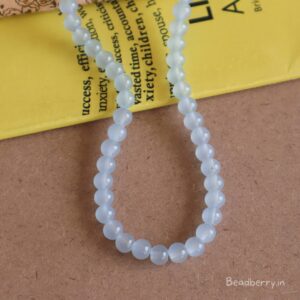 Light Baby Blue Glass Beads