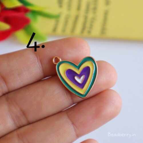 Heart In Heart Charm