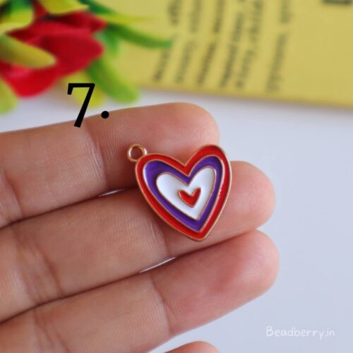 Heart In Heart Charm