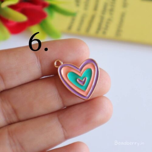 Heart In Heart Charm