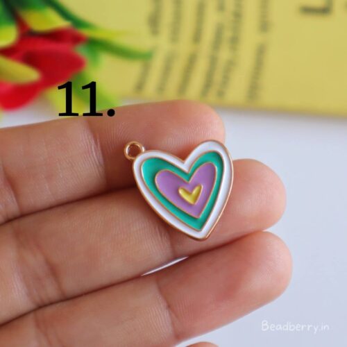 Heart In Heart Charm