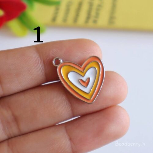 Heart In Heart Charm