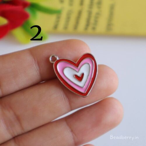 Heart In Heart Charm