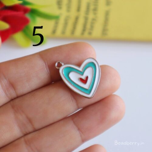 Heart In Heart Charm