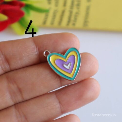 Heart In Heart Charm