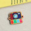 Bhai Camera Wooden Charm Connector-5 Pcs