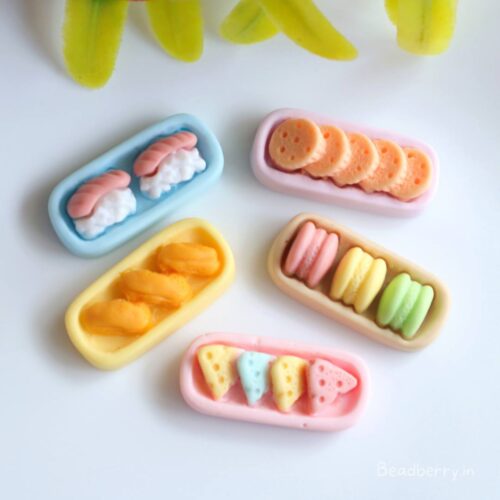 Assorted Dessert Plate Beads-Miniature