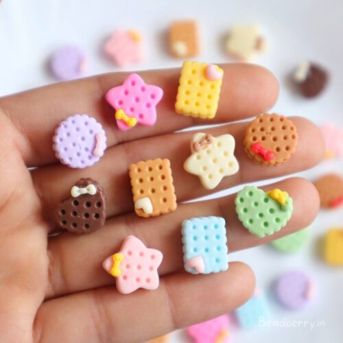 Assorted Mini Dessert Beads-Miniature | No Hole | 10 Pcs