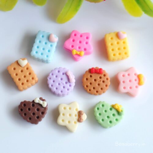 Assorted Mini Dessert Beads-Miniature | No Hole | 10 Pcs