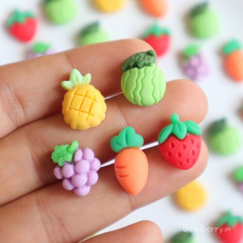 Assorted Cute Fruit Beads-Miniature