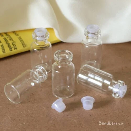 Mini Transparent Glass Bottles