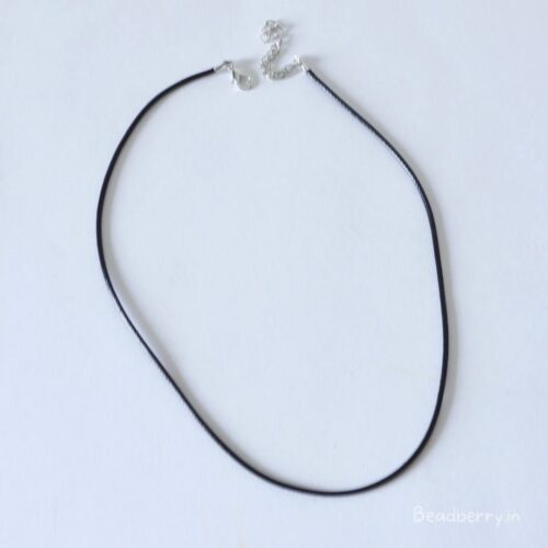 Black Necklace Leather Cords with Lobster Lock