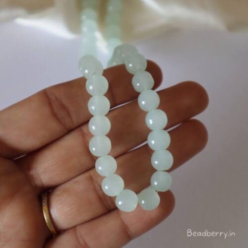 Magic Mint Glass Beads