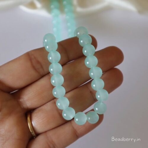 Aquamarine Glass Beads