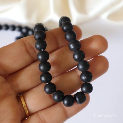 Black Matte Beads