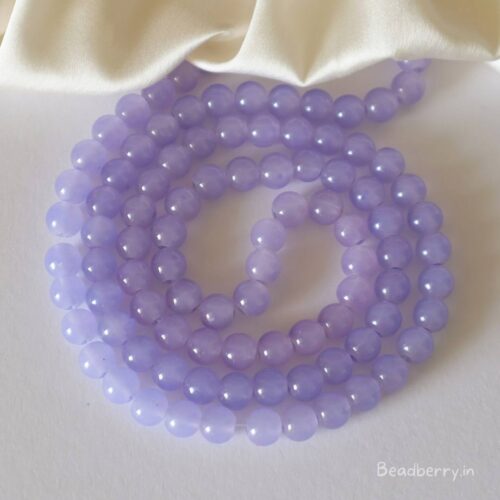 Lavender Blue Glass Beads