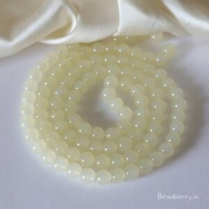 Cream Glass Beads