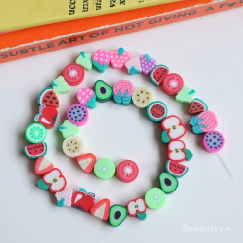 Mixed Fruit Polymer Fimo Beads