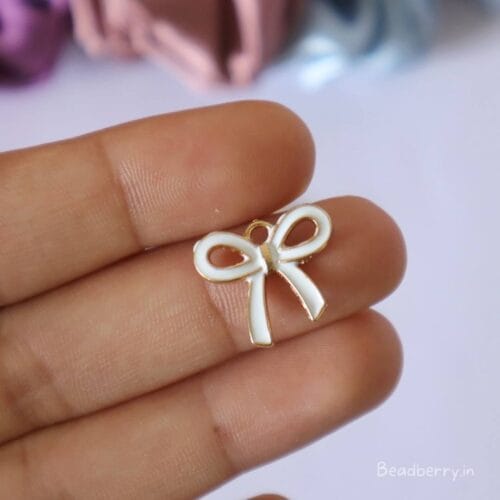 Enamel Bow Charm