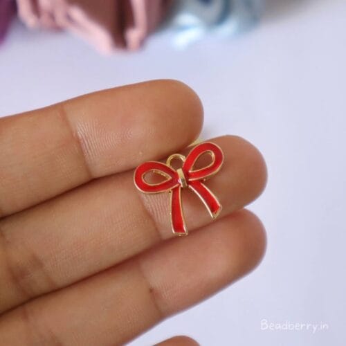 Enamel Bow Charm