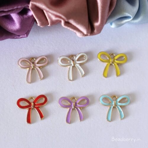 Enamel Bow Charms