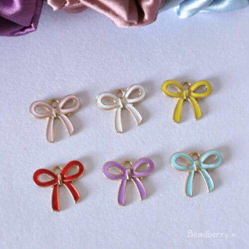 Enamel Bow Charms