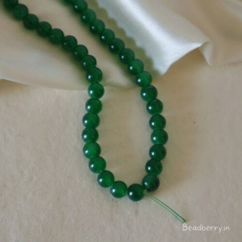 Green Glass Beads