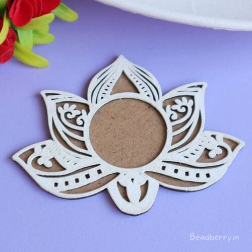 MDF Rangoli Stencil/Cutout-E | Size-5 Inch