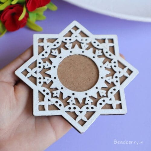 MDF Rangoli Stencil/Cutout-B | Size-5 Inch