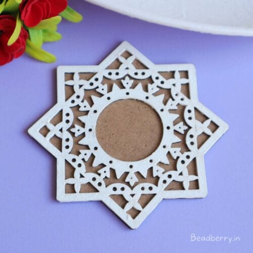 MDF Rangoli Stencil/Cutout-B | Size-5 Inch