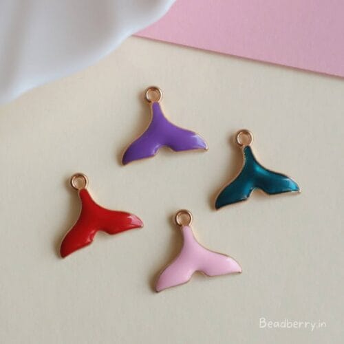 Enamel Alloy Fish Tail Charms