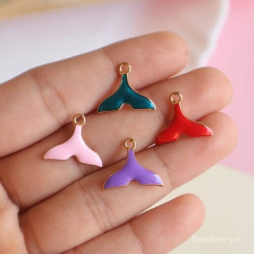 Enamel Alloy Fish Tail Charms