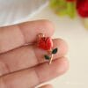 Enamel Red Rose Charm/Pendant