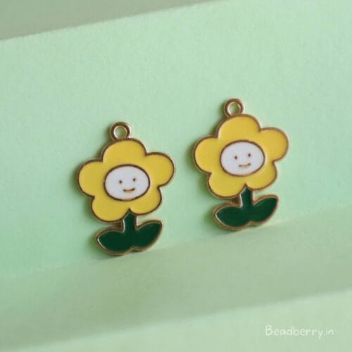 Cute Smiley Flower Charm/Pendant