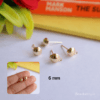 Golden Earrings Post Studs