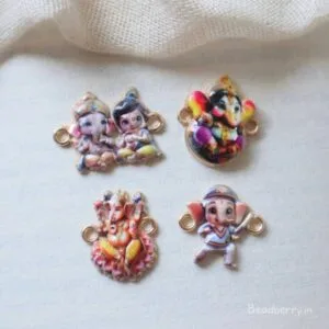 3D Ganesha Charms-Combo Of 4