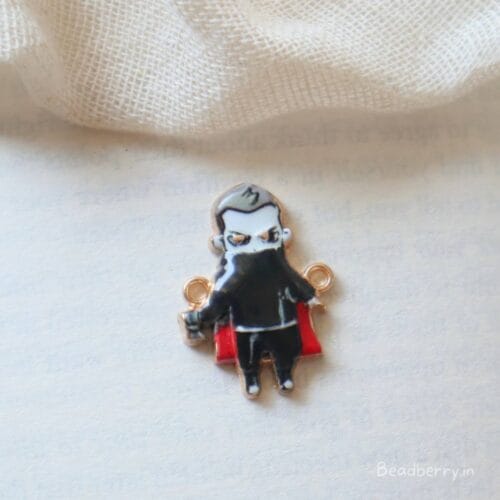 Cute Sorcerer Charm with Red Cape