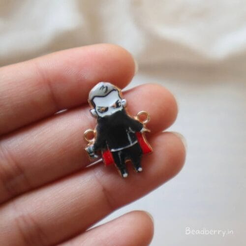 Cute Sorcerer Charm with Red Cape