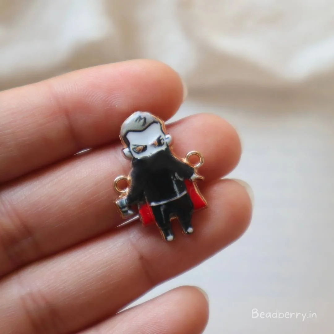 Cute Sorcerer Charm with Red Cape