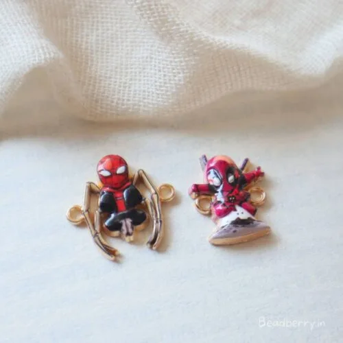 Spiderman Charms- Set Of 2 Pcs