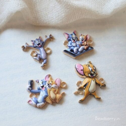 Tom & Jerry Charms- Combo Of 4