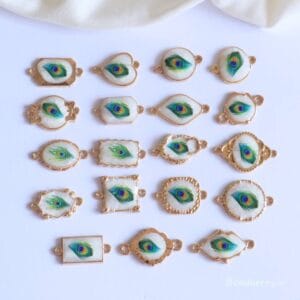 Peacock Feather Charms for Rakhi