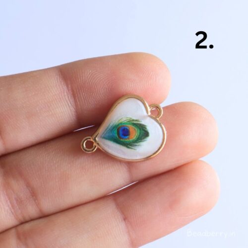 Peacock Feather Charms for Rakhi