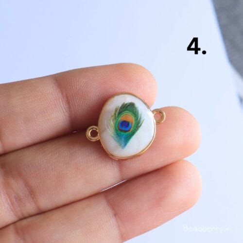 Peacock Feather Charms for Rakhi