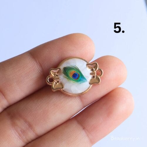 Peacock Feather Charms for Rakhi
