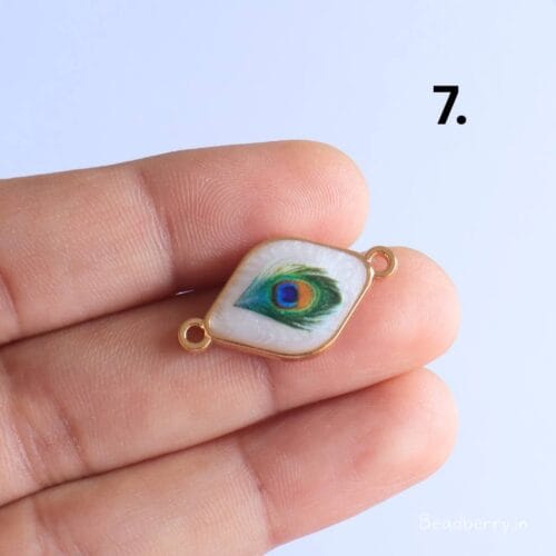 Peacock Feather Charms for Rakhi