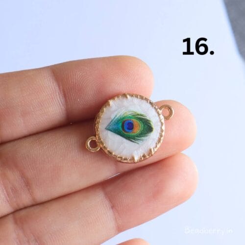 Peacock Feather Charms for Rakhi